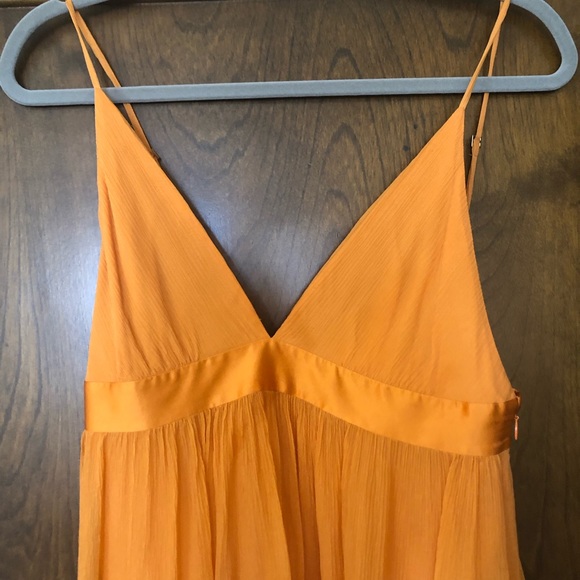 banana republic orange crush silk dress - Picture 5 of 7